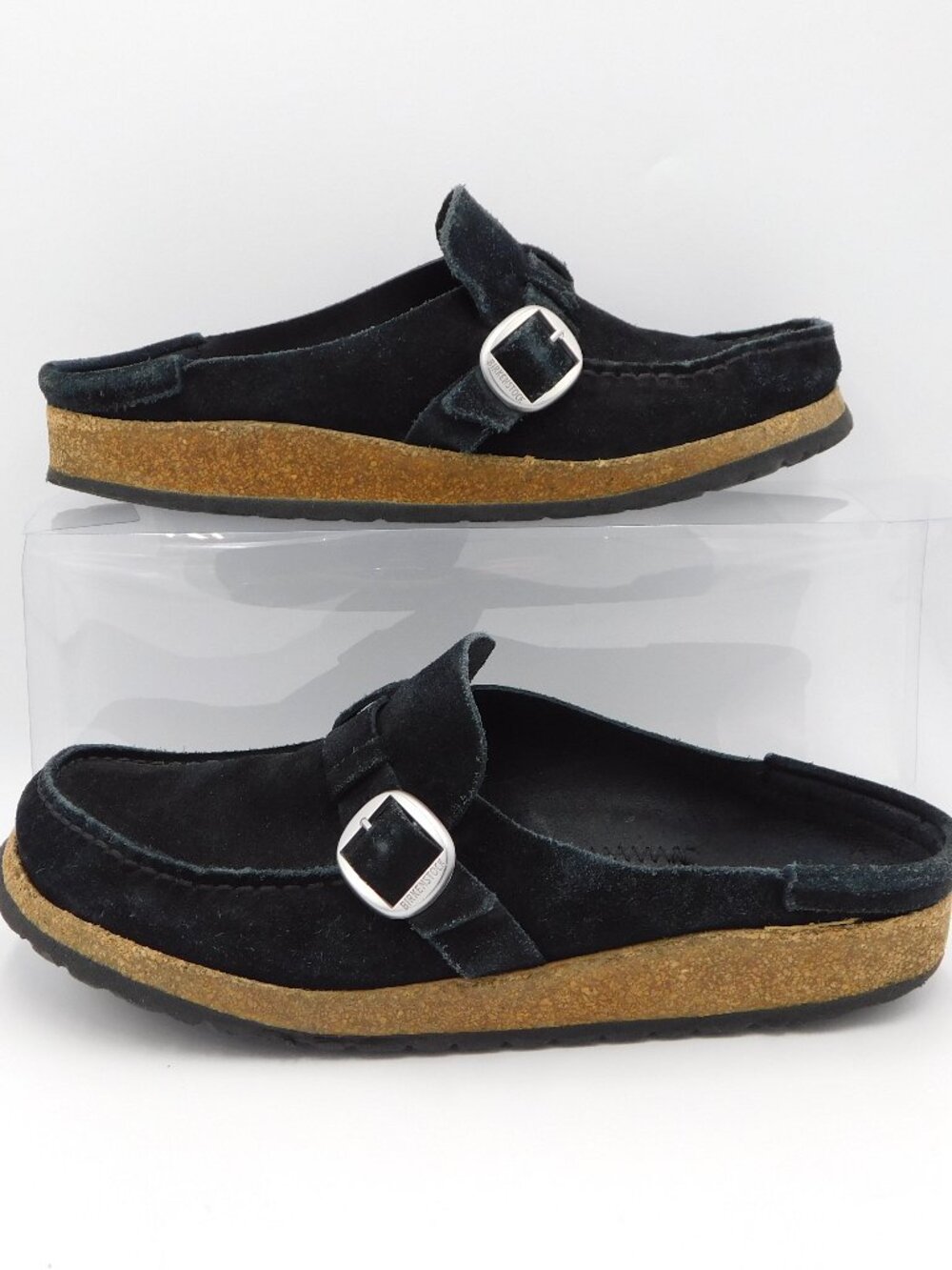 Birkenstock Black Suede Leather Buckley Clogs | Boho | GUC | 9 Narrow / 40 - Picture 2 of 13